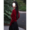 2024 new autumn clothes with a set of women's new small high-end wear red two-piece suit skirt trend
