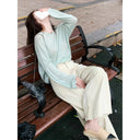 Early autumn with a set of high-end unique beautiful suit 2024 new women's Korean style chic atmosphere wear