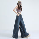 Spring New Fashion Wide Leg Pants Jeans Design Sense Loose Mop Pants Slim Relaxed Pants Women