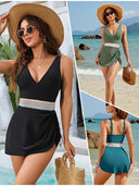2025 Amazon Europe and the United States foreign trade new cross-border one-piece swimsuit women's tight sexy high waist swimsuit women's bikini