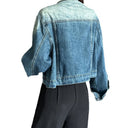 Cross-Border Short Vintage Blue Denim Jacket, Elegant and Slimming, Versatile Jacket, Denim Fabric, Women's Denim Top