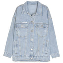 Spring and Autumn 2024 New Explosions Denim Coat Fashion Jacket Top Small Loose Early Spring Coat Women