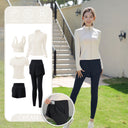 Yoga Clothing Suit for Women 2025 New Flesh-Covering Running Suit for Women Morning Running Sports Fitness Quick-Drying Clothing Wholesale
