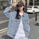 Spring and Autumn 2024 New Explosions Denim Coat Fashion Jacket Top Small Loose Early Spring Coat Women