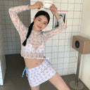 Wholesale Small Fragrant Sweet and Cute Bear Bikini Slimming Conservative Skirt Style Hot Spring Vacation Swimsuit Women's Suit