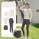 Yoga Clothing Suit for Women 2025 New Flesh-Covering Running Suit for Women Morning Running Sports Fitness Quick-Drying Clothing Wholesale
