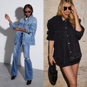 European and American Cross-Border 2025 Export New Loose Denim Jacket Women's Street Fashion Washed Casual Work Jacket