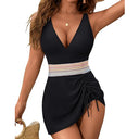 2025 Amazon Europe and the United States foreign trade new cross-border one-piece swimsuit women's tight sexy high waist swimsuit women's bikini