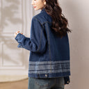 Denim Jacket for Women 2026 New Retro Solid Color Long-Sleeved Commuter Short Top