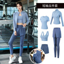 Yoga Clothing Suit for Women 2025 New Flesh-Covering Running Suit for Women Morning Running Sports Fitness Quick-Drying Clothing Wholesale
