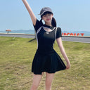 Women's Swimsuit 2026 New Popular Style One-Piece Conservative Slimming Cover-Up Swimsuit for Swimming Pool and Hot Spring Use for Students