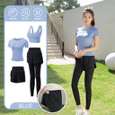 Yoga Clothing Suit for Women 2025 New Flesh-Covering Running Suit for Women Morning Running Sports Fitness Quick-Drying Clothing Wholesale