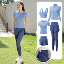 Yoga Clothing Suit for Women 2025 New Flesh-Covering Running Suit for Women Morning Running Sports Fitness Quick-Drying Clothing Wholesale