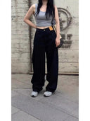 Wide-Leg Jeans for Women, Spring/Summer 2025 New Thin Style, Retro Slim-Fit Design, Straight-Leg Pants