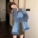 Reality Pats 2023 Korean Denim Coat Spring Casual Loose Design Sense Niche Street Top Small All-Match