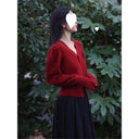 2024 new autumn clothes with a set of women's new small high-end wear red two-piece suit skirt trend