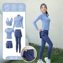 Yoga Clothing Suit for Women 2025 New Flesh-Covering Running Suit for Women Morning Running Sports Fitness Quick-Drying Clothing Wholesale